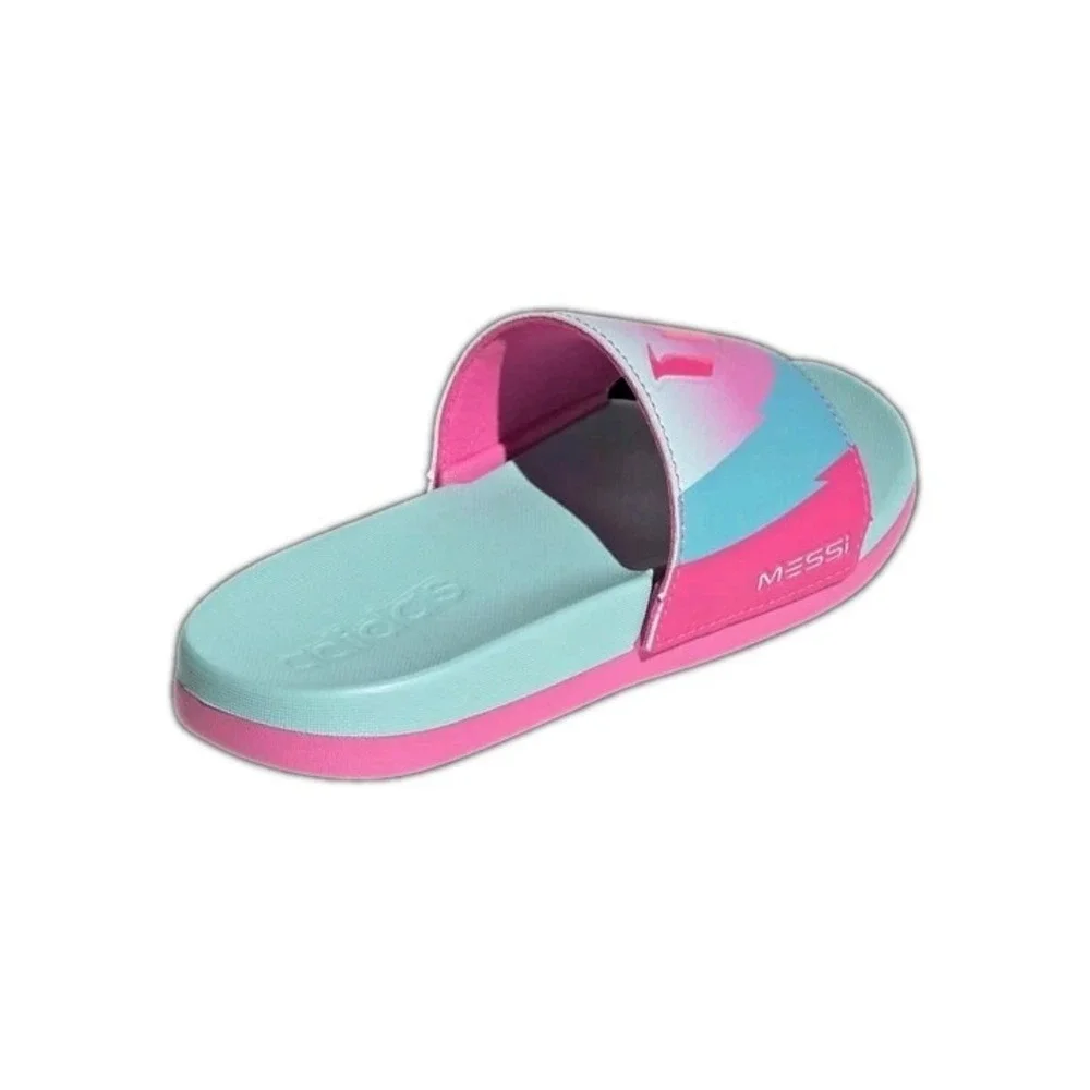 adidas Adilette Comfort Messi Slides Aqua/Pink Men's Size‎ 13 New